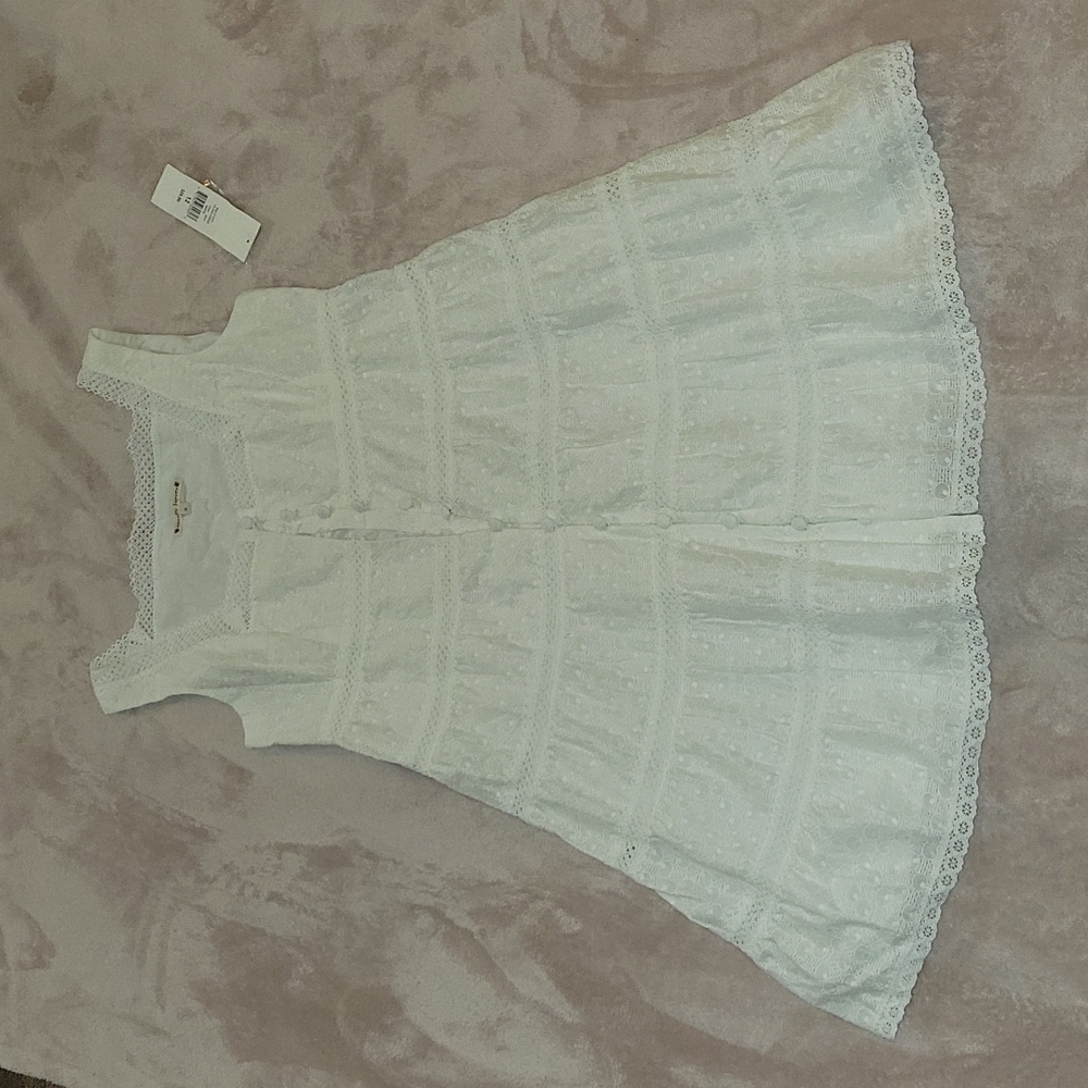NWT Nanette Lepore Embroidered White Dress